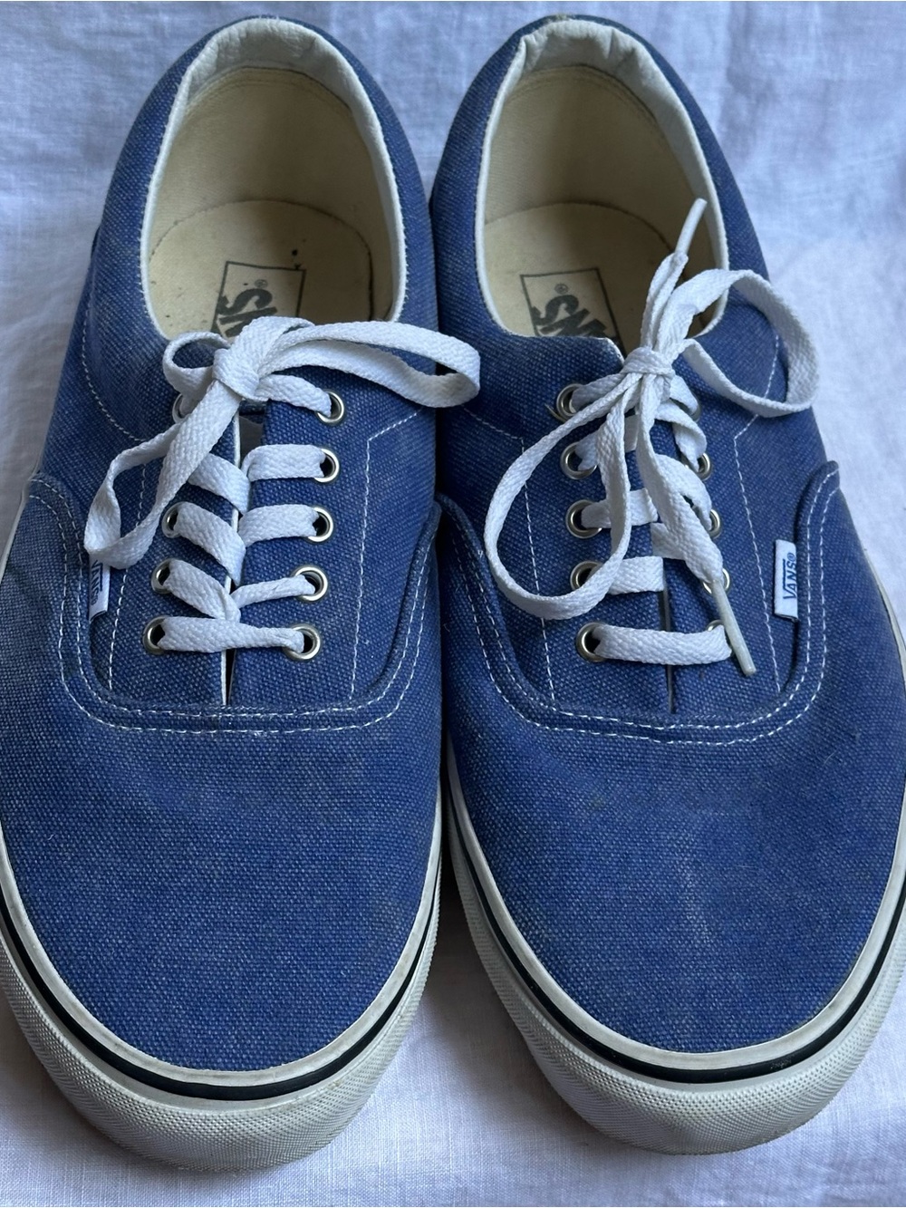 Vans Authentic Overdyed Heavy Canvas Bright Blue Sneakers Men's 13